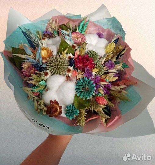 Букеты из сухоцветов к 8 марта