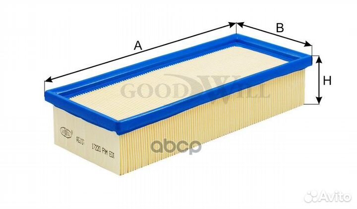 Фильтр воздушный land rover freelander 98- hond