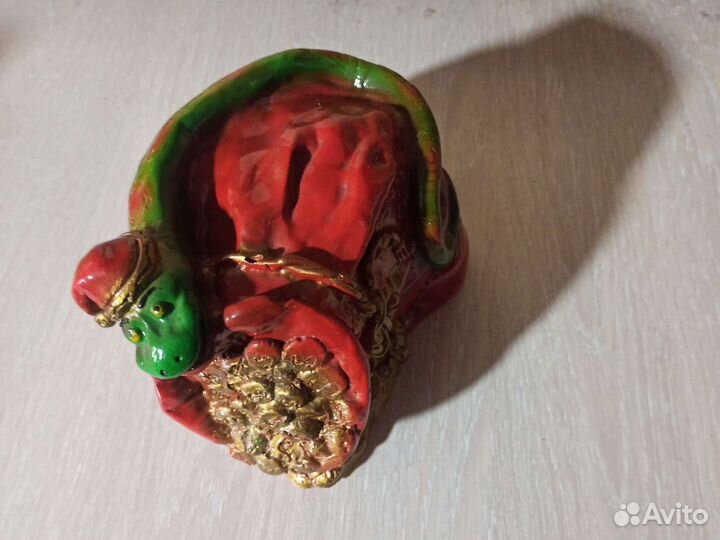 Копилка Змея на денежном мешке