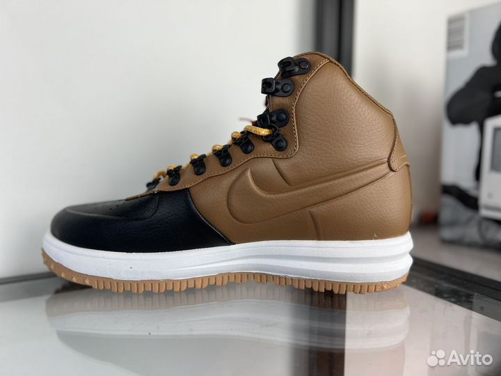 Кроссовки Nike Lunar Force 1 Duckboot 18 Коричневые