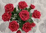 Розы из японской глины (1:1 как живые цветы)