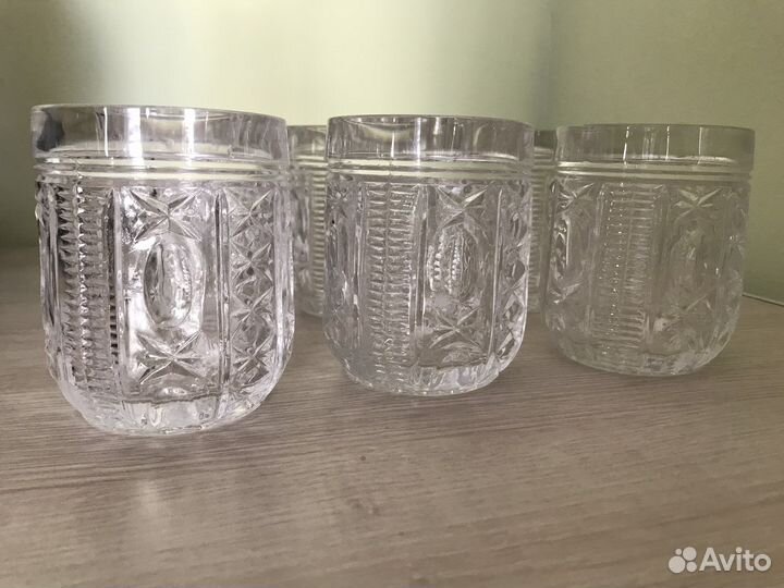 Кружечки хрустальные