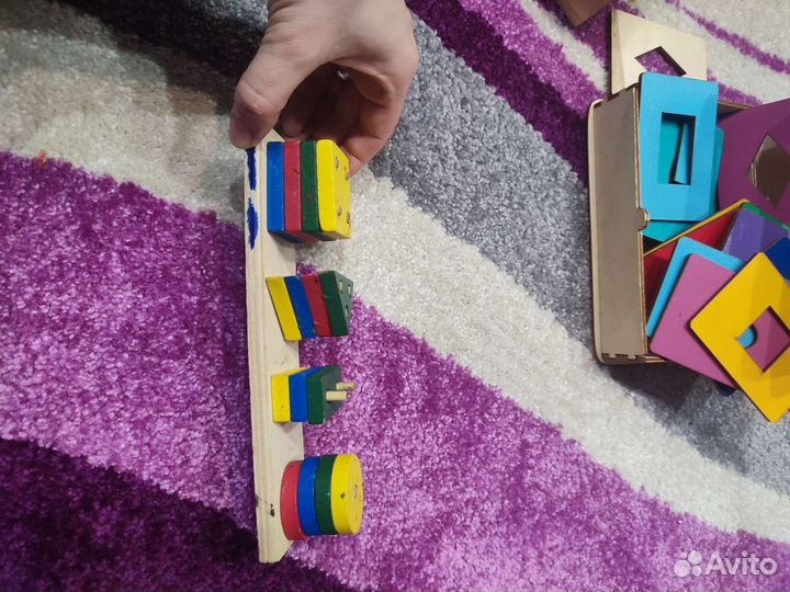 Деревянные развивающие игры мантесори
