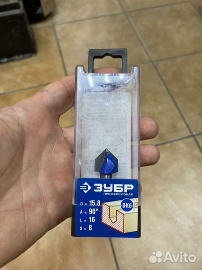 Зубр 28752-15.8 Фреза пазовая гантельная (новая)