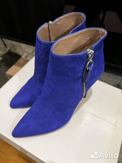 Батильоны синие нат.кожа 36