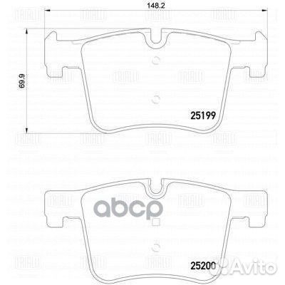 Колодки тормозные дисковые перед PF4001 Tr