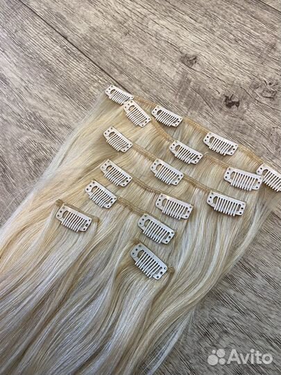 Волосы натуральные Блонд 50см