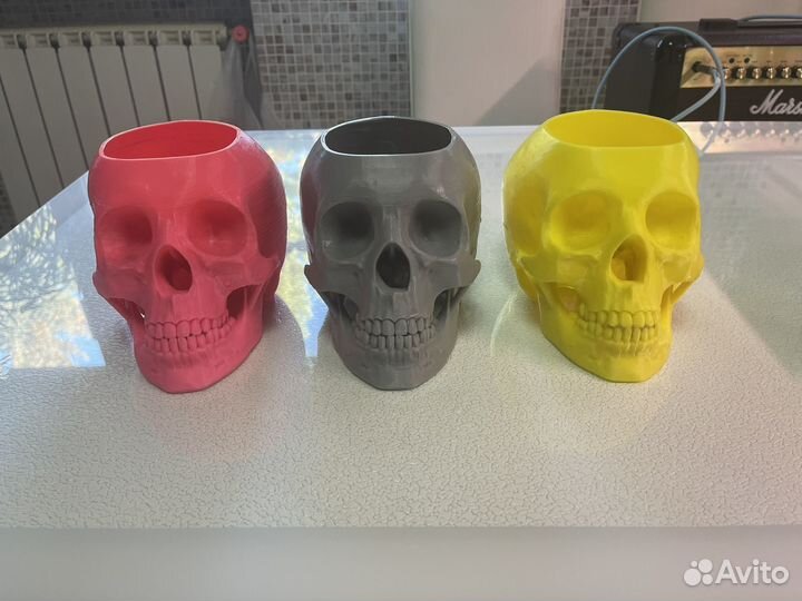 Ваза декоративная Череп