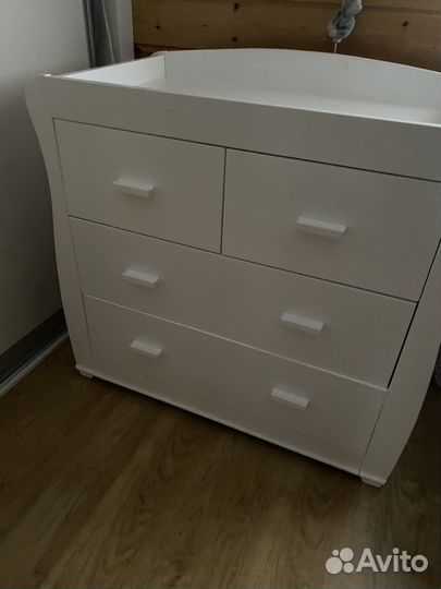 Пеленальный столик Babymore комод белый