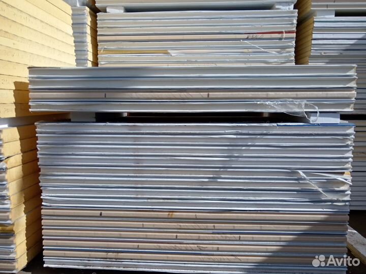 Сэндвич панели бу 30000 м2 в наличии