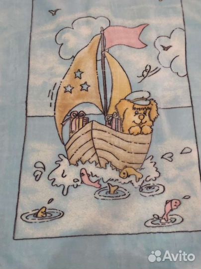 Плед детский плюшевый