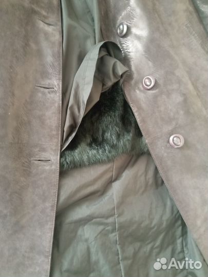 Кожаный плащ