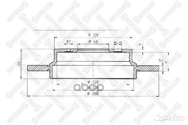6020-4843-SX диск тормозной задний Volvo C70-V