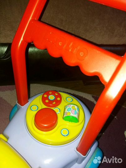 Игрушка-каталка бегемот