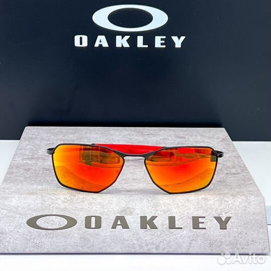 Титановые очки Oakley Savitar Black Prizm Ruby