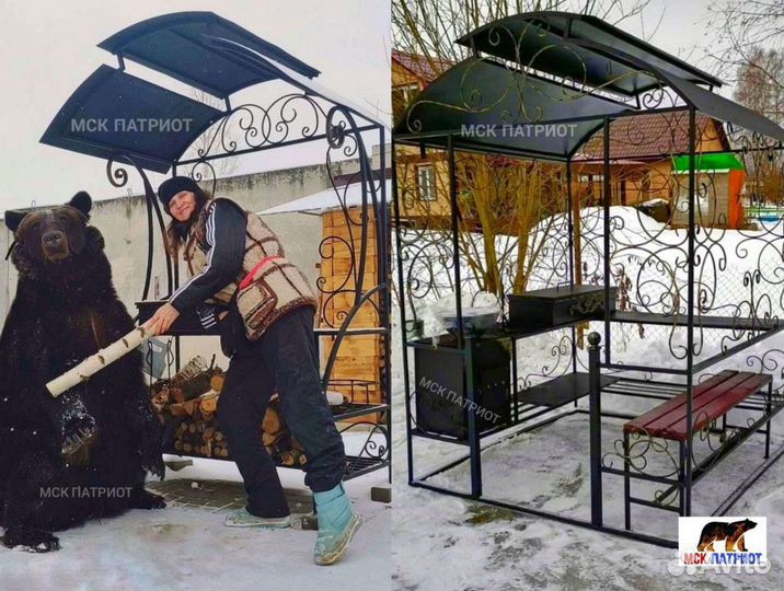 Беседка с мангалом