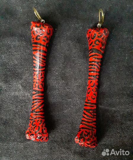 Серёжки из костей