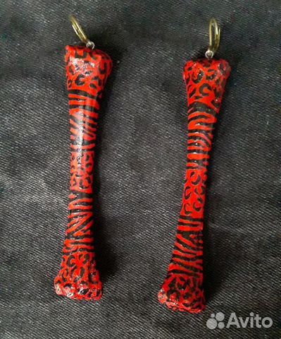 Серёжки из костей