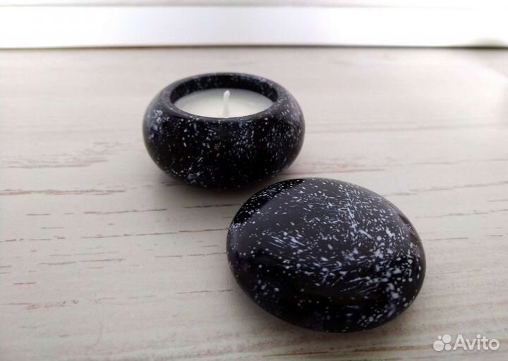 Ароматическая свеча с маслом ши и цветы Манои