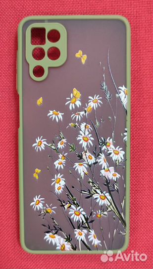 Чехол Samsung A12/M12 (матовый/силикон/защита)