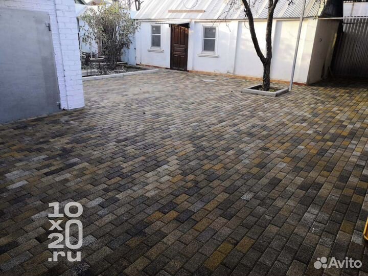 Тротуарная плитка, брусчатка, бордюры