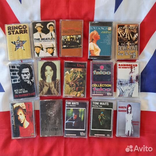 Аудиокассеты лот 15 шт (зарубежный рок)