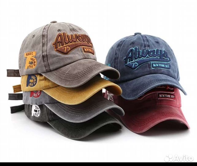 Бейсболка джинсовая (потёртая)