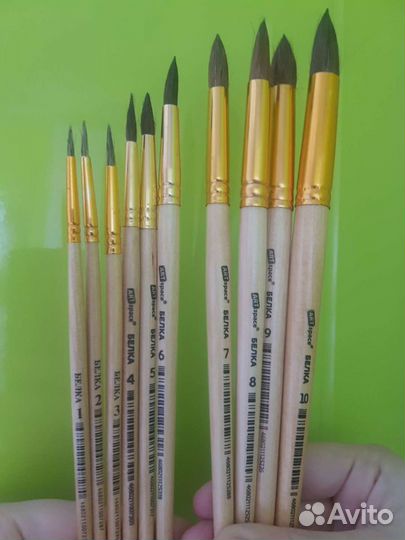 Набор кистей художественных белка