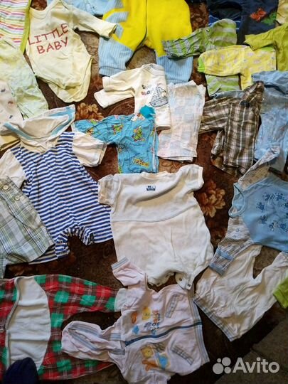 Два огромных пакета детских вещей на мальчика с ро