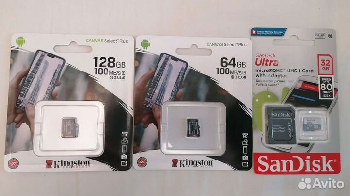 Оригинал Карта памяти Sandisk 128Gb-1Tb до 190Mb/s