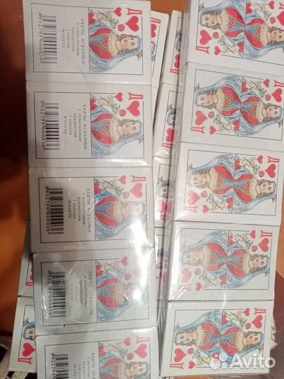 Игральные карты с пластиковым покрытием 36 карт