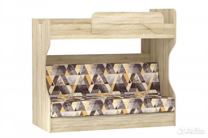 Кровать чердак с диваном