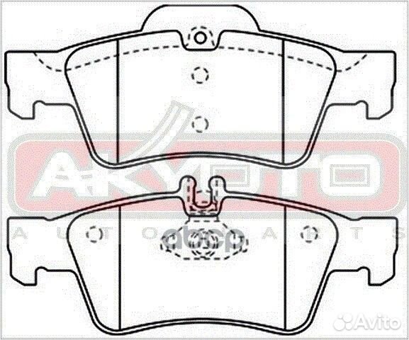 Колодки тормозные дисковые задние AKD-1364 akyoto