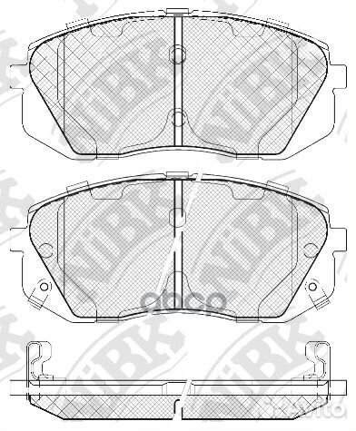 Колодки тормозные дисковые перед PN0052 NiBK