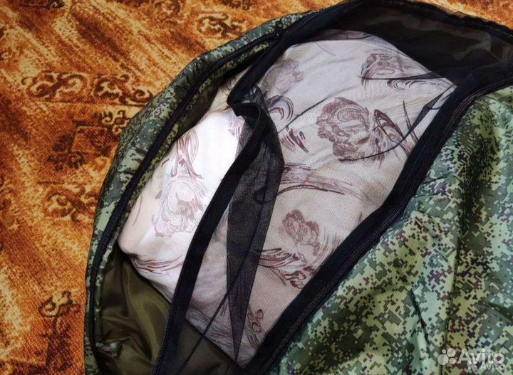 Спальный армейский мешок Богатырь с москиткой