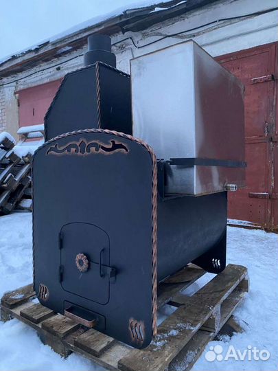 Печь для бани на три помещения