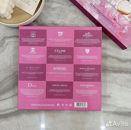 Аромасет 12 женских миниатюр люксовых брендов