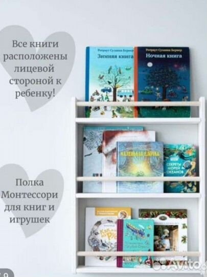 Полка книжная настенная