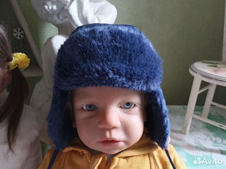 Шапка теплая на мальчика, новая