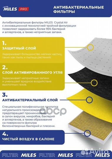 Фильтр салона mazda CX-5 11- угольный Crystal A