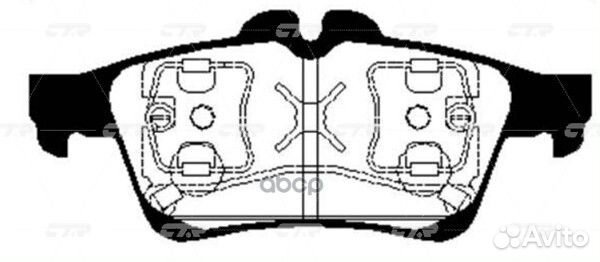 Ckss-11 Колодки тормозные дисковые зад GK