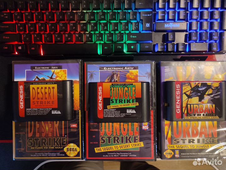 Sega MD: трилогия серии strike