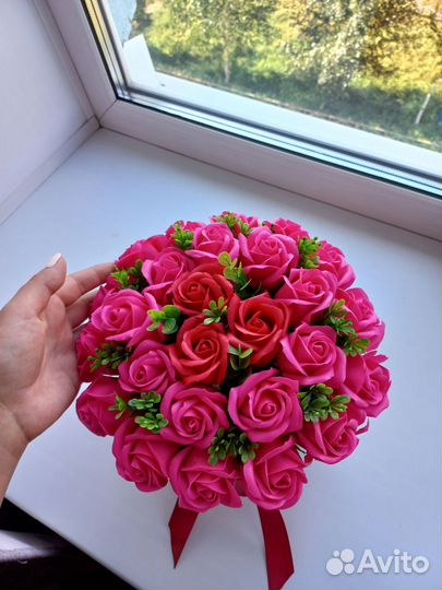 Мыльные розы букеты