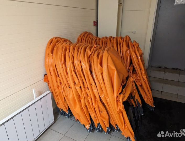 Морозостойкий тент на кран манипулятор оранжевый