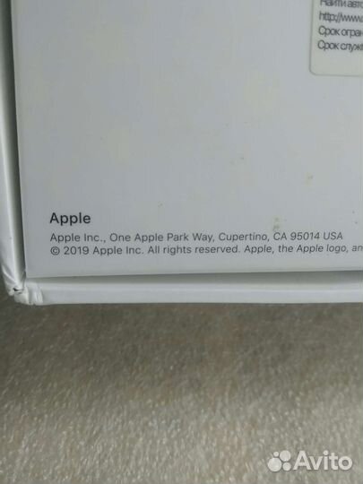 iPad 7 поколение пустая коробка,2019г