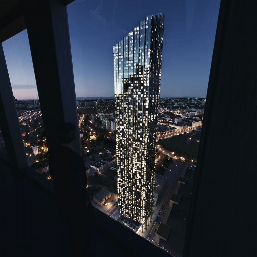 Квартира-студия, 46,6 м², 28/85 эт.