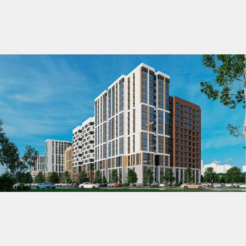 2-к. квартира, 60,3 м², 16/17 эт.