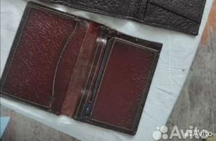 Портмоне мужское натуральная кожа СССР