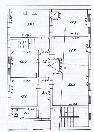 Комната 15,8 м² в 5-к., 2/2 эт.