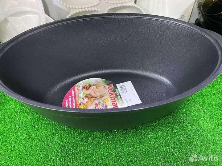 Утятница алюминиевая 5,5л Kukmara с ап (Гусятница)